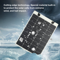 VSS Semi-Flexible Solar Panel - RV & Marine (850 x 710) 100-Watt, White