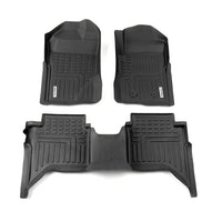 TJM DEEP DISH CAR MATS FOR FORD RANGER XLT SPORT WILDTRAK RAPTOR FDR001-3D