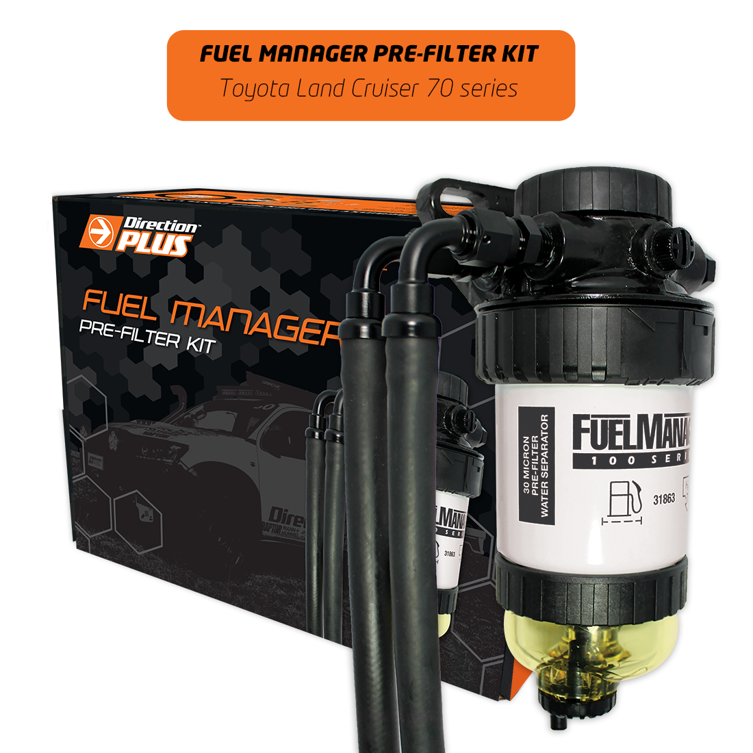 Direction-Plus  Fuel Manager Pre-Filter Kit LAND CRUISER 70 SERIES (FM648DPK)