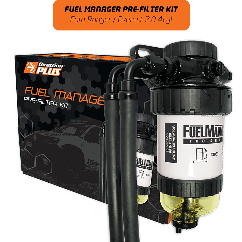 DIRECTION-PLUS Fuel Manager Pre-Filter Kit Ford Ranger / Everest Bi-Turbo () - FM664DPK