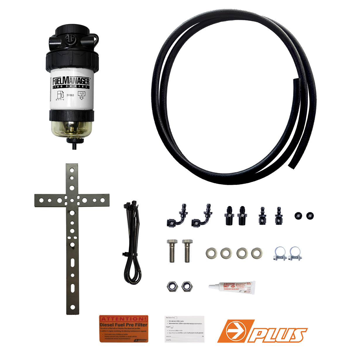 Direction-Plus  Universal 8mm Fuel Manager Pre-Filter Kit (FM804DPK)