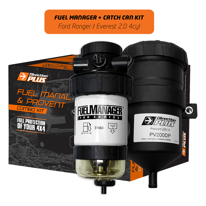 Direction-Plus  Fuel Manager Pre-Filter+Catch Can Kit EVEREST RANGER Bi-Turbo (FMPV664DPK)