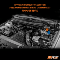 DIRECTION-PLUS FUEL MANAGER PRE-FILTER+CATCH CAN KIT EVEREST FORD RANGER BI-TURBO (FMPV664DPK)