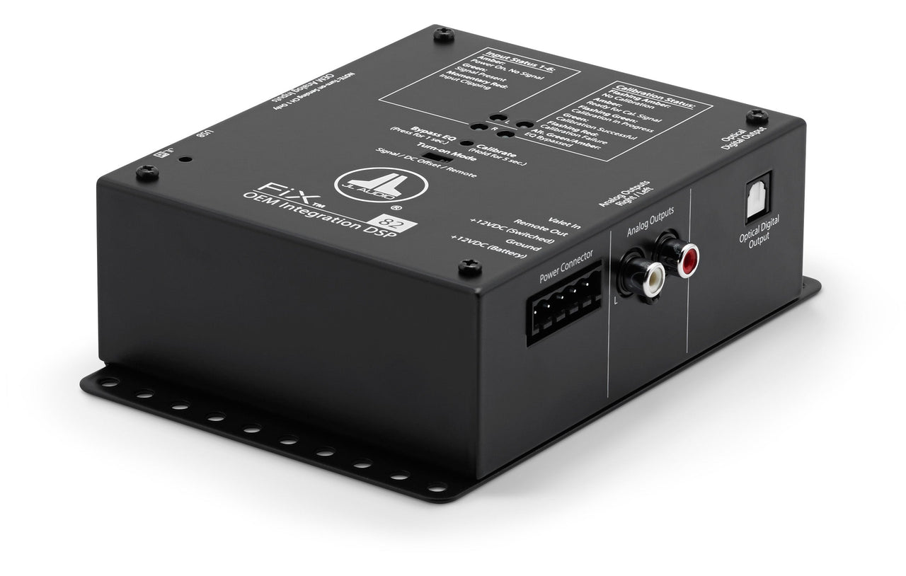 JL AUDIO Oem Integration Dsp With Automatic Time Correction & Digital Eq (8-Channel Inputs/2-Channel Stereo Rca Outputs/1 Digital Optical Output) - FIX-82