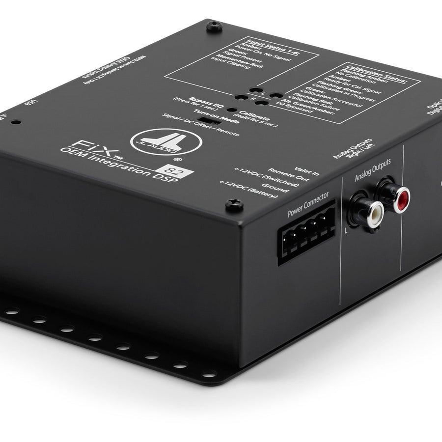 JL Audio FIX-82 OEM Integration DSP with Automatic Time Correction & Digital EQ (8-channel Inputs/2-channel Stereo RCA Outputs/1 Digital Optical Output)
