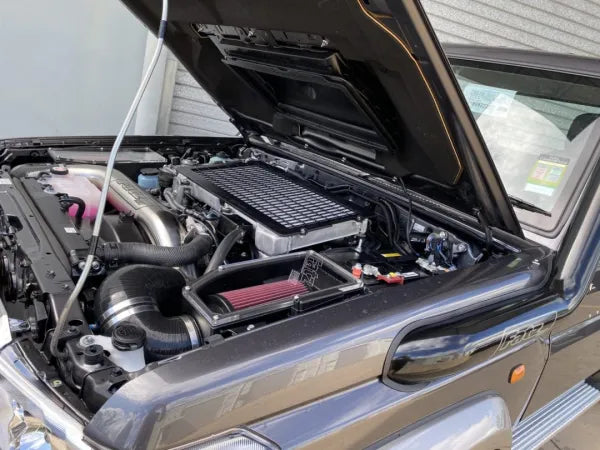 Fatz Fabrication VDJ70 Dual snorkel, Dual Airbox Kit with full intake to turbo inlet. Powder coated snorkels, G350/500 turbo -FFVDJ-SNAB-DAB-KT-SPC-GT-KT