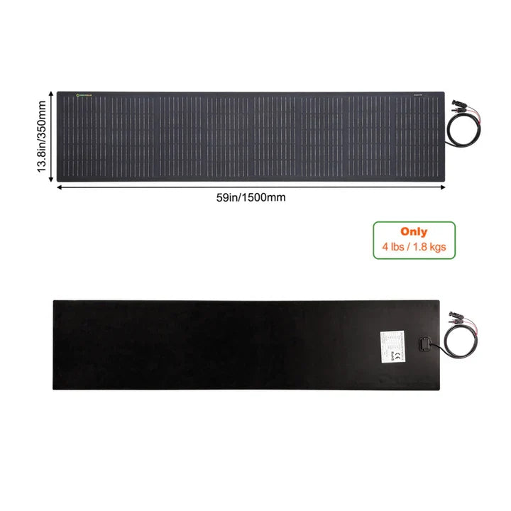 VSS Semi-Flexible Solar Panel - Ford F-150 BAKFlip MX4 Hard Folding Tonneau Cover (3x 350mm x 1500mm) 285-Watt
