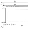 GME 2 METRE IP67 MICROPHONE EXTENSION LEAD WITH PANEL MOUNT ��� SUIT XRS-390C -LE119