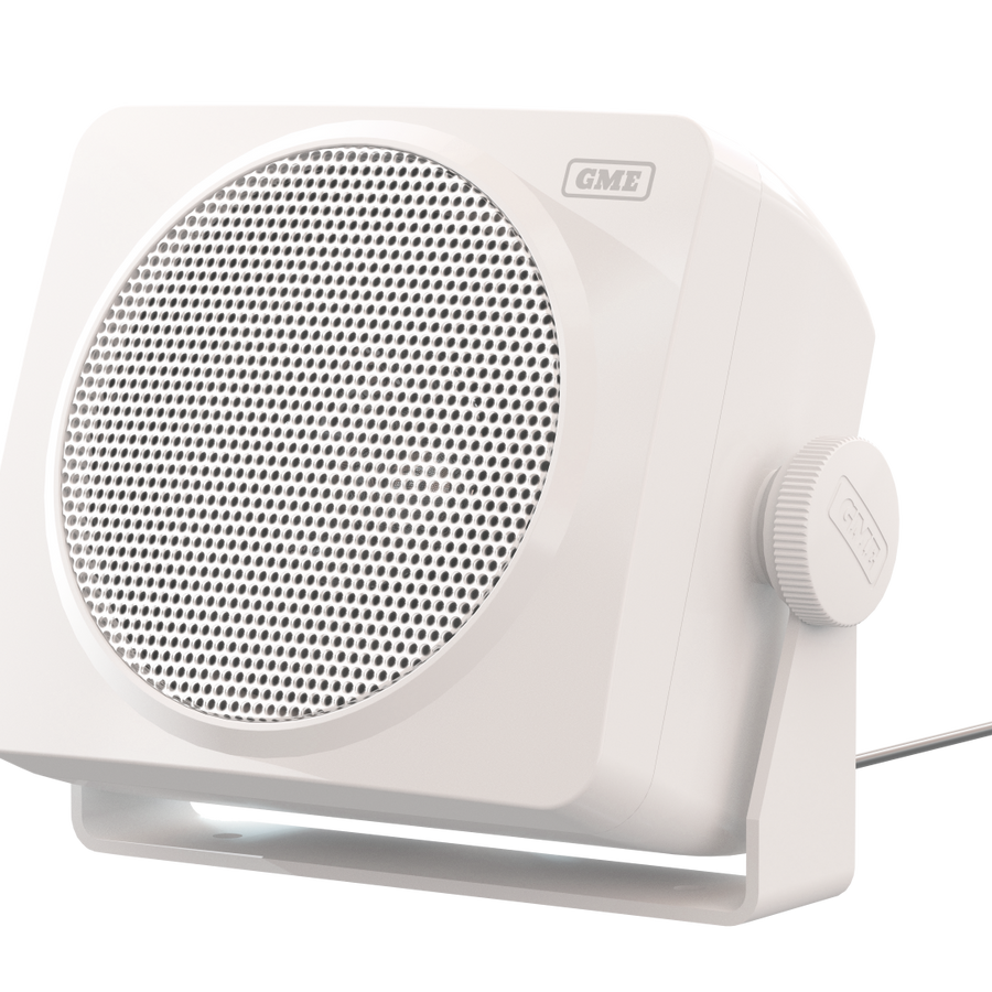 GME 3 Inch Marine Box Speakers Pair - White