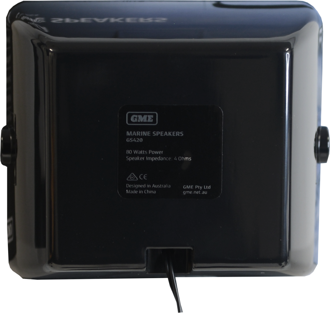 GME 4 Inch Marine Box Speakers Pair - Black