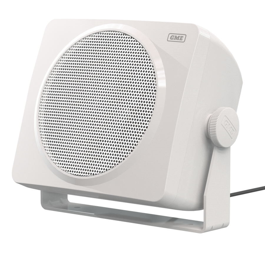 GME 4 Inch Marine Box Speakers Pair - White