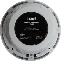 GME 6 Inch Marine Panel Speakers Pair - Black