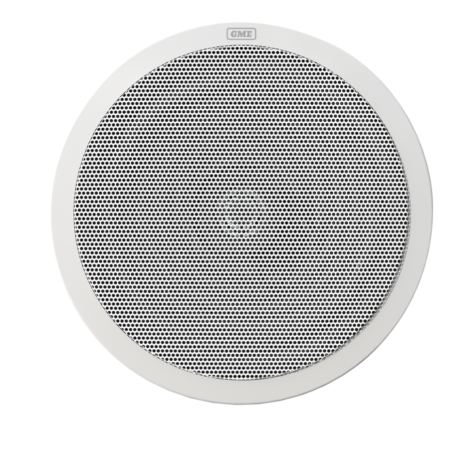 GME 6 Inch Marine Panel Speakers Pair - White
