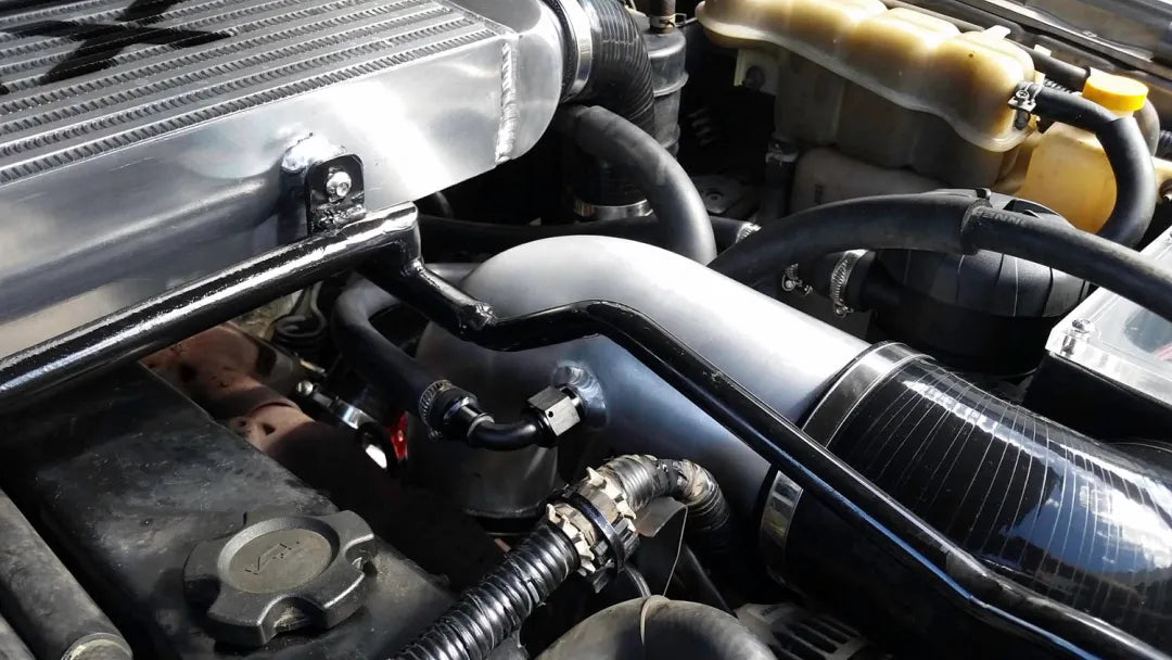 FATZ FABRICATION GU PATROL PLUMBING KIT. SUIT FATZ 4" AIRBOX TO 4" INLET HIGH MOUNT TURBO, TD42 ENGINE-FFGU-PL-TDHM-4-KT