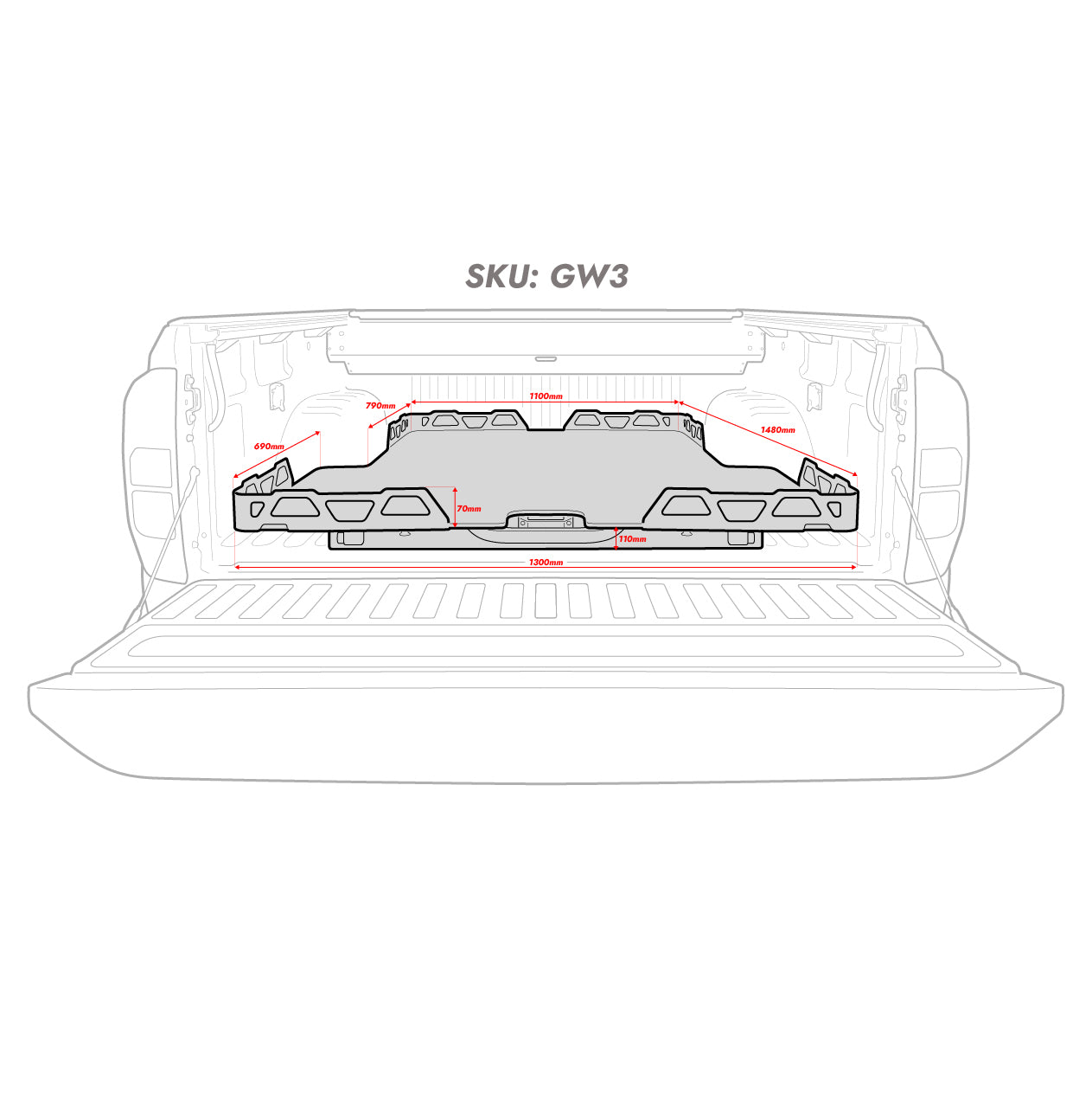 LOAD SLIDE SUITS CANNON DUAL CAB -GW3