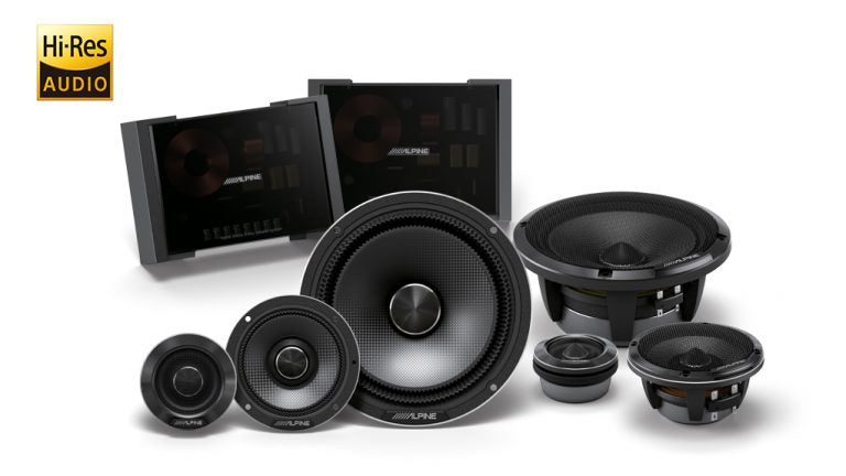 Alpine Status Hi-Res 6-1/2″ (16.5cm) 3-Way Component Speaker Set