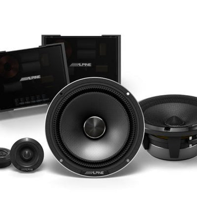 Alpine Status Hi-Res 6-1/2″ (16.5cm) 2-Way Slim-fit Component Speaker Set