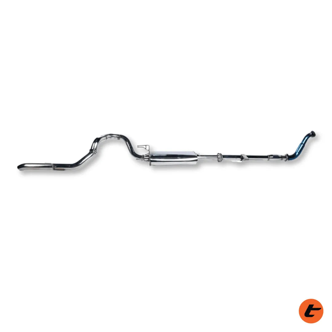 TORQIT Prado 120 Series PCR 3.0L TD Wagon 02/2003 - 10/2007 3" Turbo Back Exhaust - HS8111PCRSS
