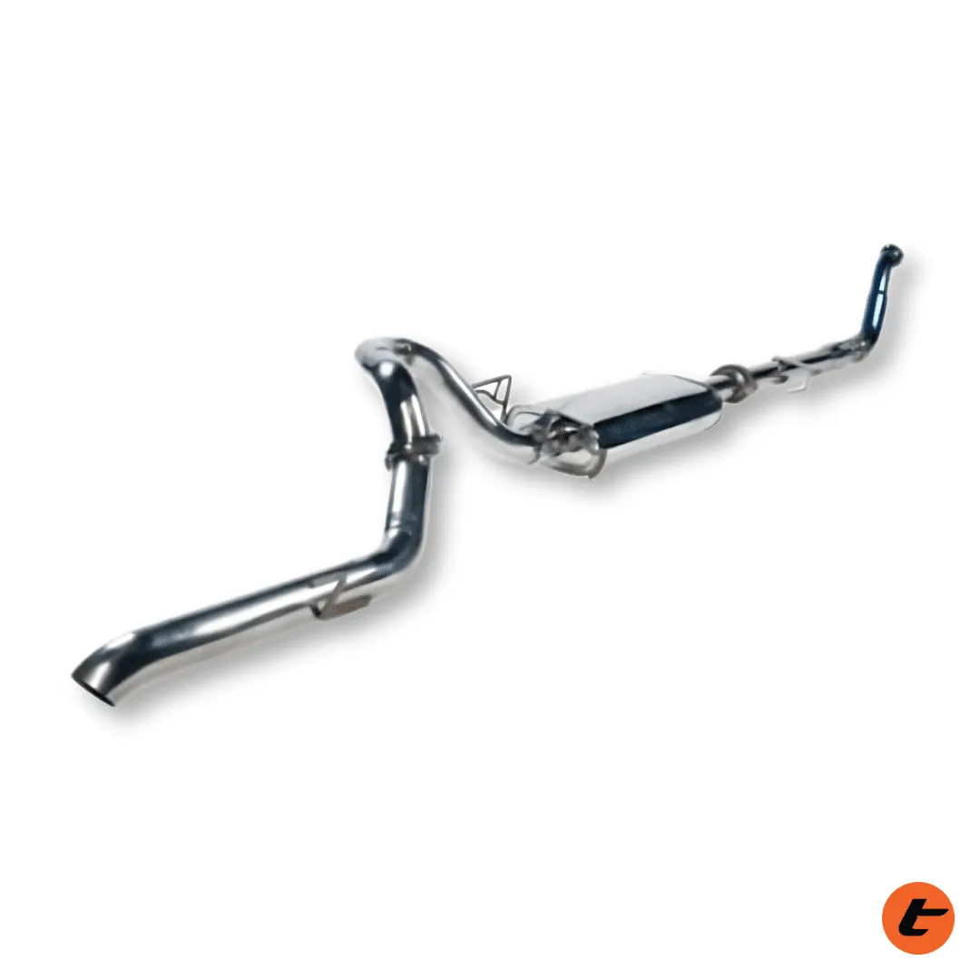 TORQIT Prado 120 Series PCR 3.0L TD Wagon 02/2003 - 10/2007 3" Turbo Back Exhaust - HS8111PCRSS
