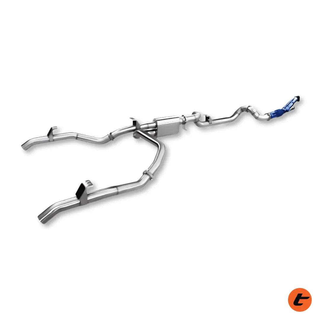 TORQIT 79 Series 3.5" 4.5L TD Single Cab Ute Straight Through System - HS8130SS S/T