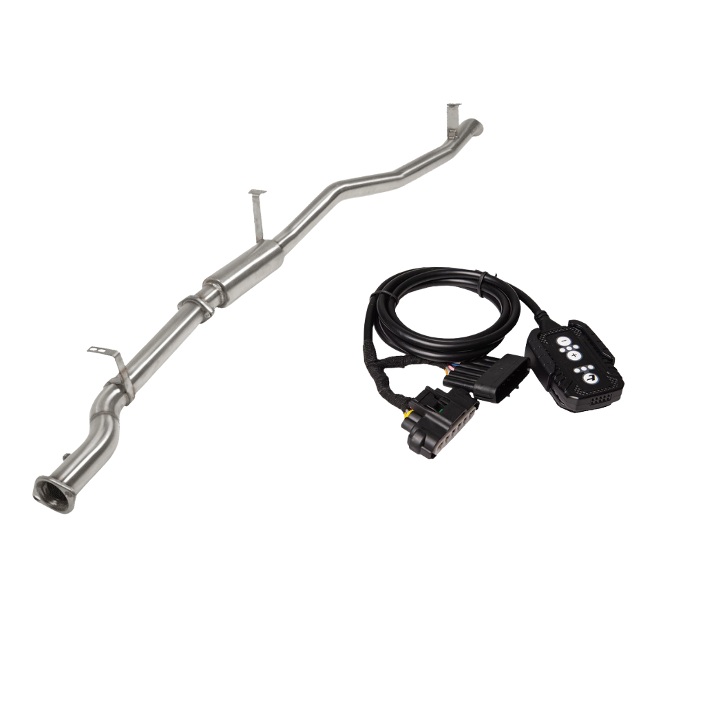 TORQIT Toyota LandCruiser 79 Series 4.2L 3" Turbo Back Exhaust with Pedal Torq Throttle Controller - HS8004SS