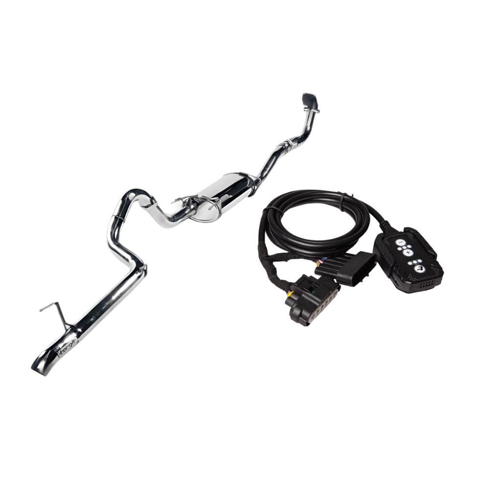 TORQIT Toyota 100 Series 4.2L TD 03/1998 - 08/2007 3" Turbo Back Exhaust with Pedal Torq Throttle Controller- HS8127SS ST