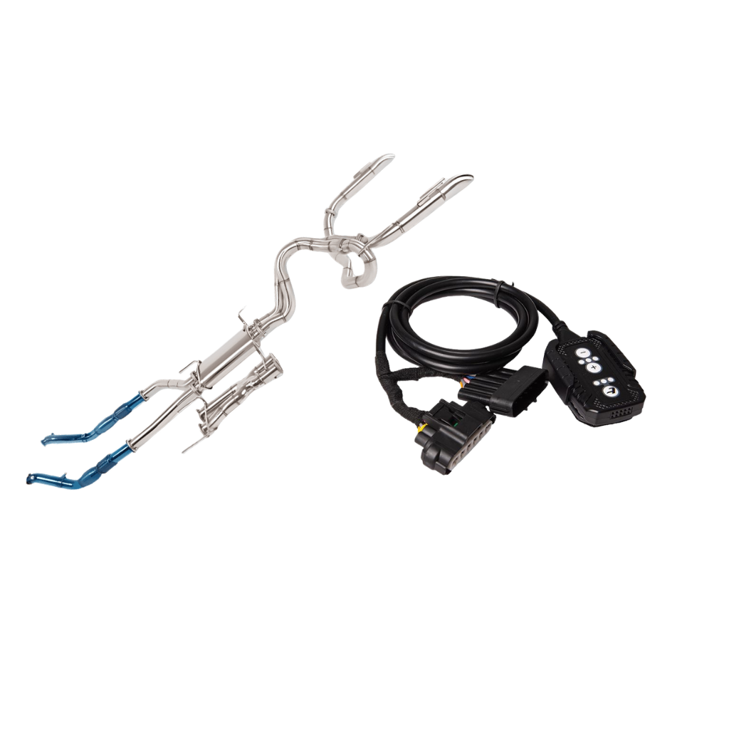 TORQIT Toyota 200 Series 4.5 L Wagon 11/2007 - 9/2015 - Twin 3" - Turbo Back Exhaust Dual L/R Exit - DPF Deletewith Pedal Torq Throttle Controller-HS8133SS TW / DD