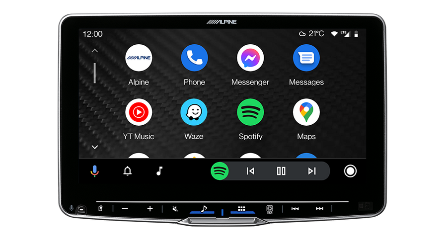 Alpine Halo9 9” High-Res Audio Receiver with Wireless Apple CarPlay / Wireless Android Auto / HDMI / USB / Dual Camera / Bluetooth / Hi-Res Audio Wireless / LDAC / DAB+ Suitable for Ford Ranger PX II/III  -F309E-RANGER16-iLX-F509A