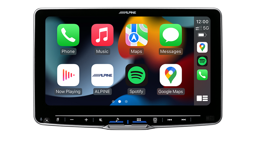 Alpine Halo9 9” High-Res Audio Receiver with Wireless Apple CarPlay / Wireless Android Auto / HDMI / USB / Dual Camera / Bluetooth / Hi-Res Audio Wireless / LDAC / DAB+ Suitable for Nissan Navara NP300 ST-X-NAVARA-F509-STX