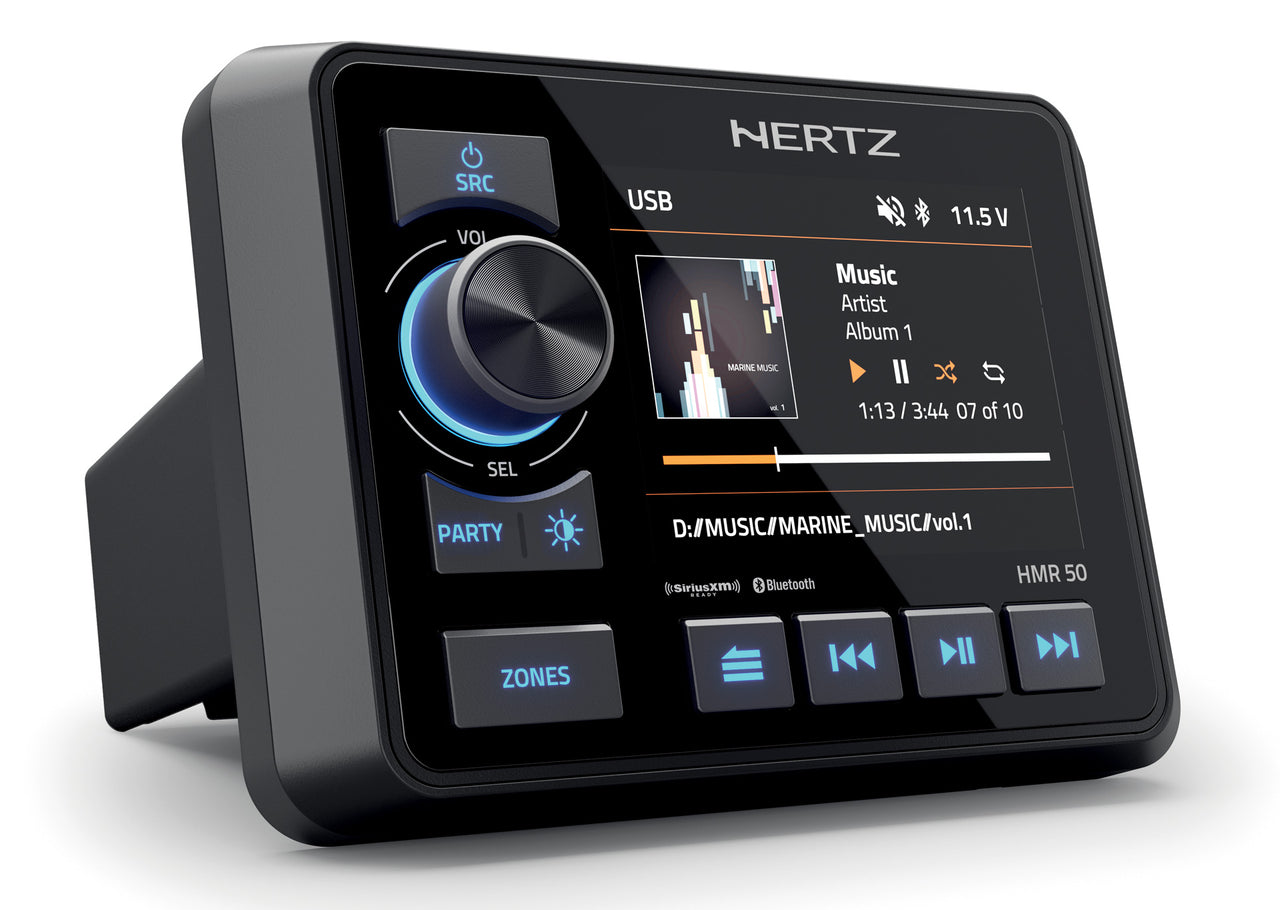 HERTZ Marine Digital Media Receiver - Bluetooth, Usb, Aux, Am-Fm (Hmr 50)