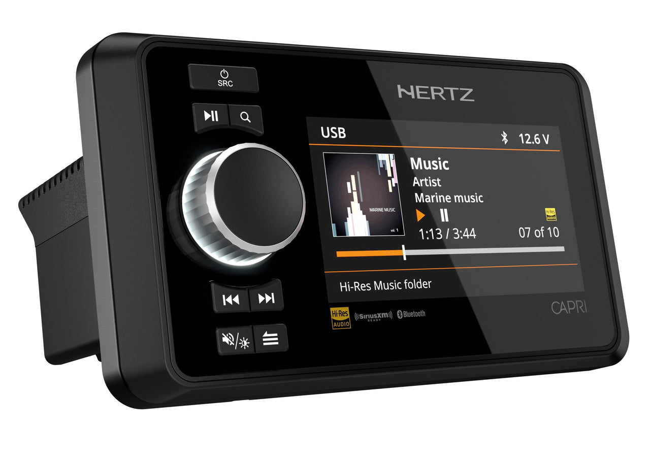 HERTZ Marine Digital Media Receiver - Bluetooth, Usb, Aux, Am-Fm, Dab+ Ready (Capri)