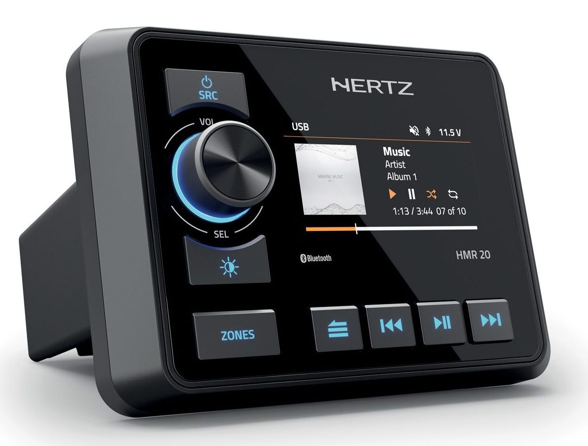 HERTZ Marine Digital Media Receiver- Dab+ Ready*, Bluetooth, Usb, Aux, Am-Fm (Hmr 20)