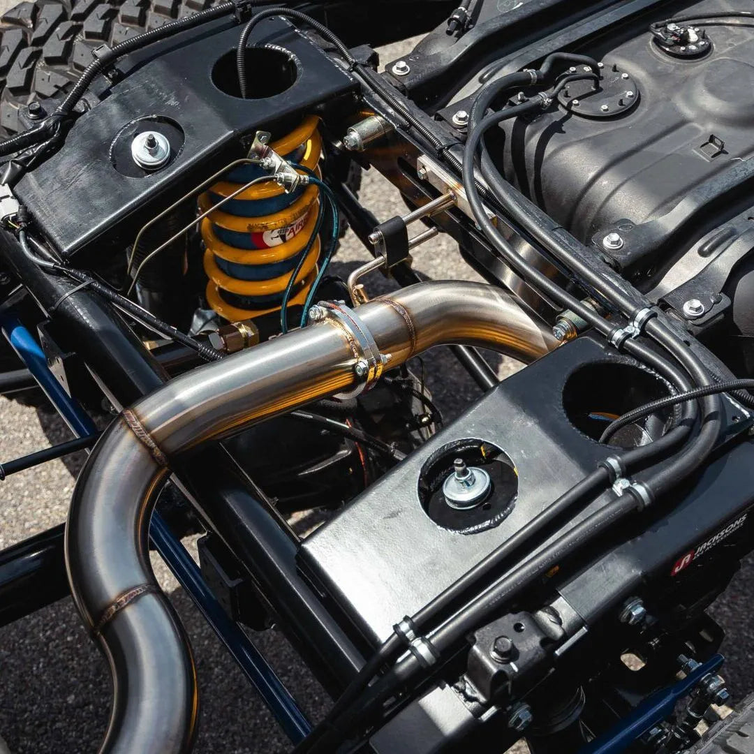 TORQIT 3.5" Single Exit Exhaust Toyota 79 Series Dual Cab + FREE Pedal Torq® Pack - HS8148SS