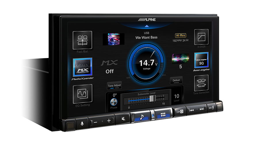 Alpine 7” High-Res Audio Receiver with Wireless Apple CarPlay / Wireless Android Auto / HDMI / USB / Dual Camera / Bluetooth / Hi-Res Audio Wireless // DAB+-iLX-507A