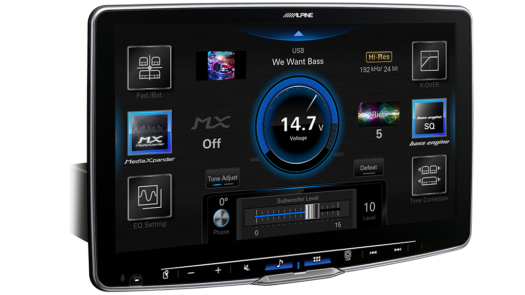 ALPINE Halo11 11” High-Res Audio Receiver with Wireless Apple CarPlay / Wireless Android Auto / HDMI / USB / Dual Camera / Bluetooth / Hi-Res Audio Wireless // DAB+ Suitable for Toyota Hilux N80 1st & 2nd Gen (2015-2020)-iLX-F511A Hilux