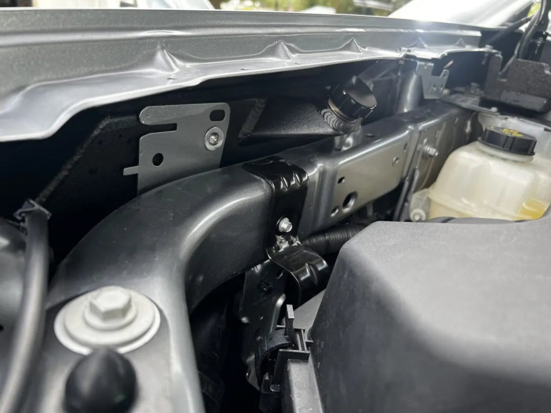 FATZ FABRICATION RA FORD RANGER SHORT ENTRY SNORKEL. POWDER COATED SATIN BLACK. SUIT FACTORY AIRBOX INLET. INCLUDES WASHER BOTTLE.-FFRA-SN5RH-SPC-FAB