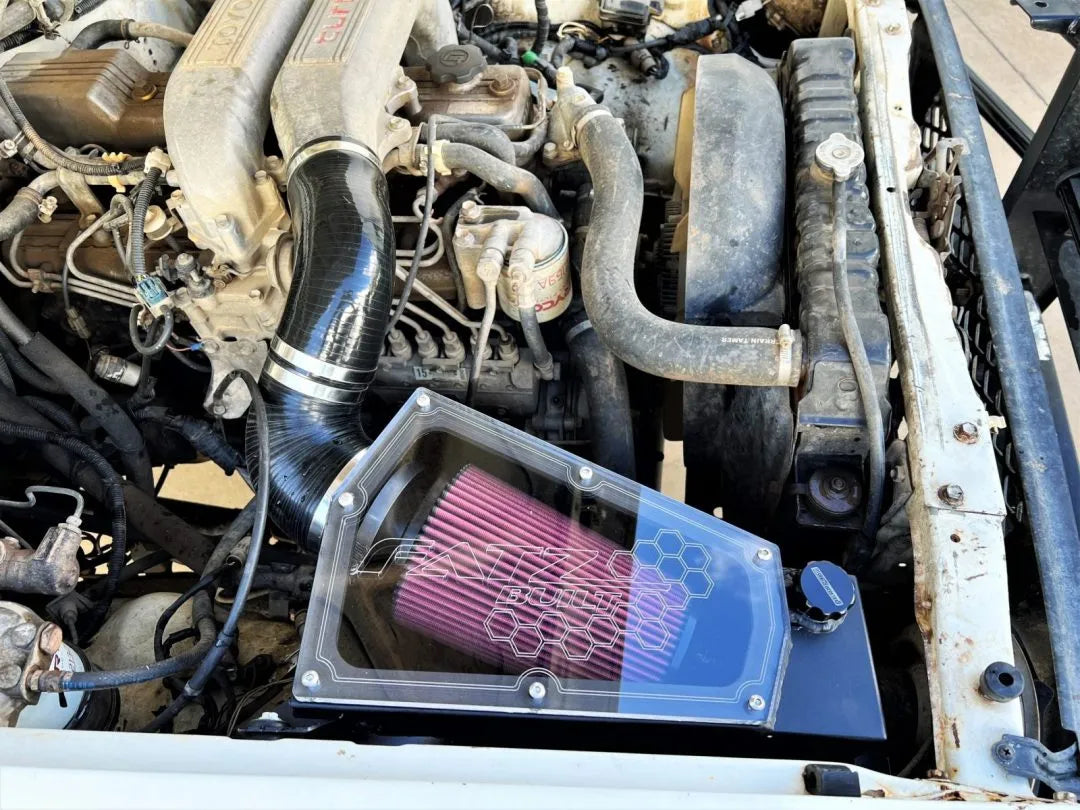 Fatz Fabrication HDJ70 Series Plumbing Kit to 3.5" Forward facing turbos. -FFHDJ-PL350-KT