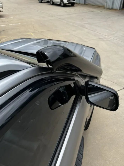 FATZ FABRICATION RA FORD RANGER SHORT ENTRY SNORKEL. POWDER COATED SATIN BLACK. SUIT FACTORY AIRBOX INLET. INCLUDES WASHER BOTTLE.-FFRA-SN5RH-SPC-FAB