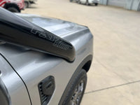FATZ FABRICATION RA FORD RANGER SHORT ENTRY SNORKEL. POWDER COATED SATIN BLACK. SUIT FACTORY AIRBOX INLET. INCLUDES WASHER BOTTLE.-FFRA-SN5RH-SPC-FAB