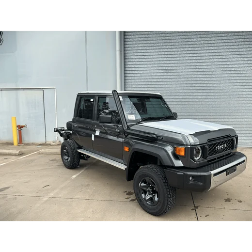 MY24 ON VDJ70 RH Snorkel. Powder coated Satin Black. Suit 4