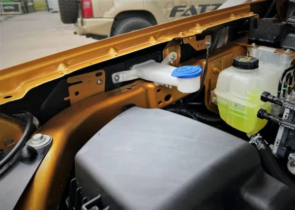 FATZ FABRICATION RA FORD RANGER SHORT ENTRY RAM HEAD SNORKEL. POWDER COATED TEXTURE BLACK. SUIT FACTORY AIRBOX INLET. INCLUDES WASHER BOTTLE.-FFRA-SNRH-RM-TPC-FAB