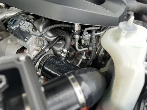 Fatz Fabrication MY20 On D-Max Airbox. Supplied with silicone dicting to turbo inlet. Dry Fatz 9" Filter. -FFBT20-AB-DF