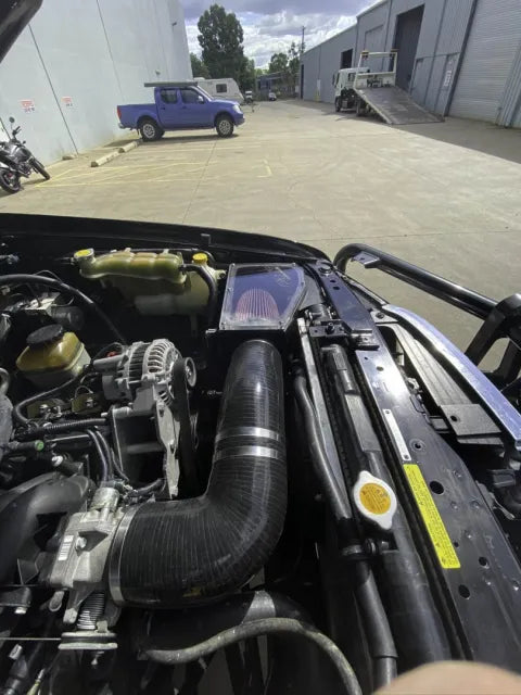 FATZ FABRICATION GU PATROL PLUMBING KIT. SUIT FATZ 4" AIRBOX TO NA LS THROTTLE BODY 100MM. WITH MAF INLINE -FFGU-PL-LSMAF-KT