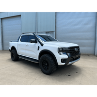 FATZ FABRICATION RA FORD RANGER SHORT ENTRY RAM HEAD SNORKEL. POWDER COATED TEXTURE BLACK. SUIT FACTORY AIRBOX INLET. INCLUDES WASHER BOTTLE.-FFRA-SNRH-RM-TPC-FAB