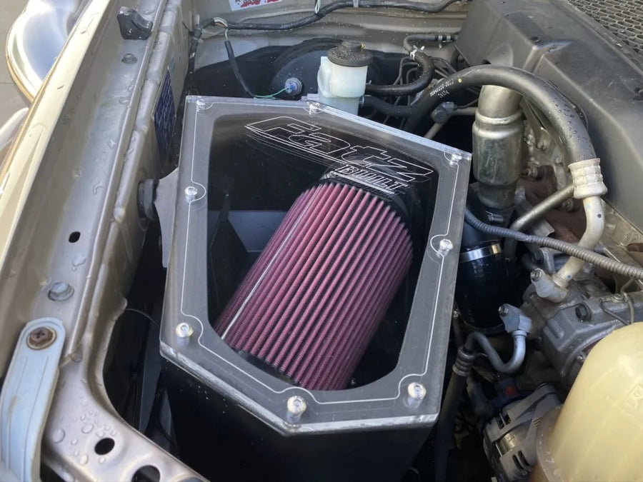 Fatz Fabrication N70 Hilux Airbox. Dry element Air filter. Includes plumbing to Intake, Factory turbo configuration.-FFN70-AB-DF