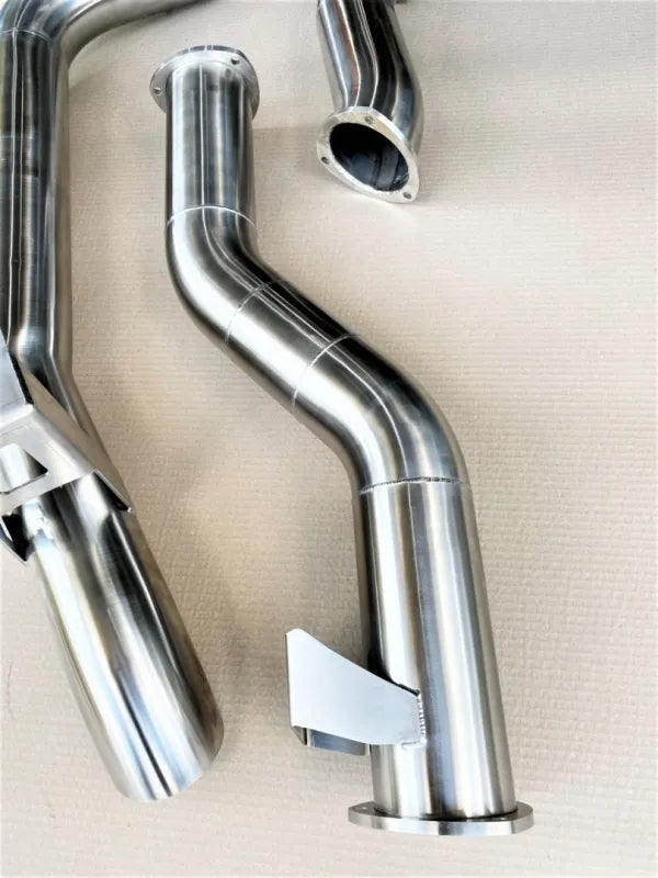 Fatz Fabrication VDJ79 Exhaust, DPF BACK 4" Suit JMACX Converted 79 With Muffler -FFVDJ79-EXH-DBK-JMX-MUF