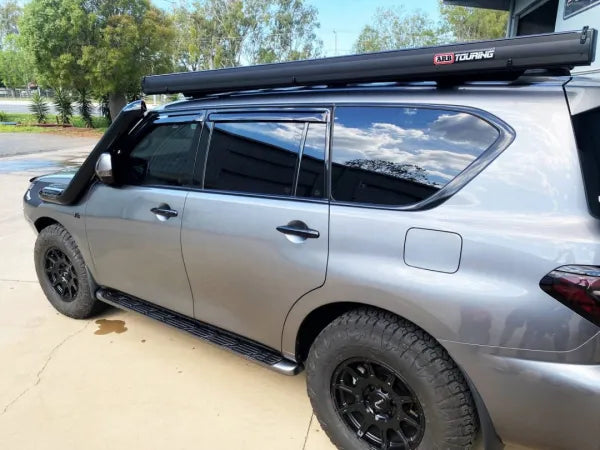 Fatz Fabrication Y62  5" RH Snorkel. Powder coated Satin Black. Suit Factory airbox inlet. Includes water defelctor plate for Airbox. -FFY62-SN5-LH-SPC-FAB