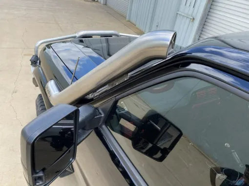 Fatz Fabrication GU LH Snorkel. Powder coated Satin Black. Suit 4" Airbox inlet (Fatz & Similar) -FFGU-SNLH-SPC-4
