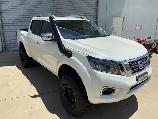 FATZ FABRICATION NP300 NAVARA RH SNORKEL. POLISHED. SUIT 3" AIRBOX INLET INC FACTORY ADAPTION KIT-FFNP-SNRH-POL-FAB