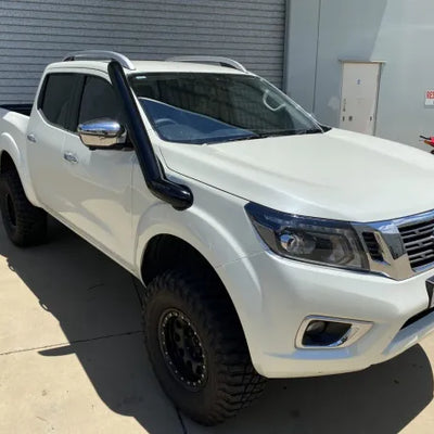 Fatz Fabrication NP300 Navara RH Snorkel. Powder coated Satin Black. suit 3" Airbox inlet INC Factory adaption kit-FFNP-SNRH-SPC-FAB